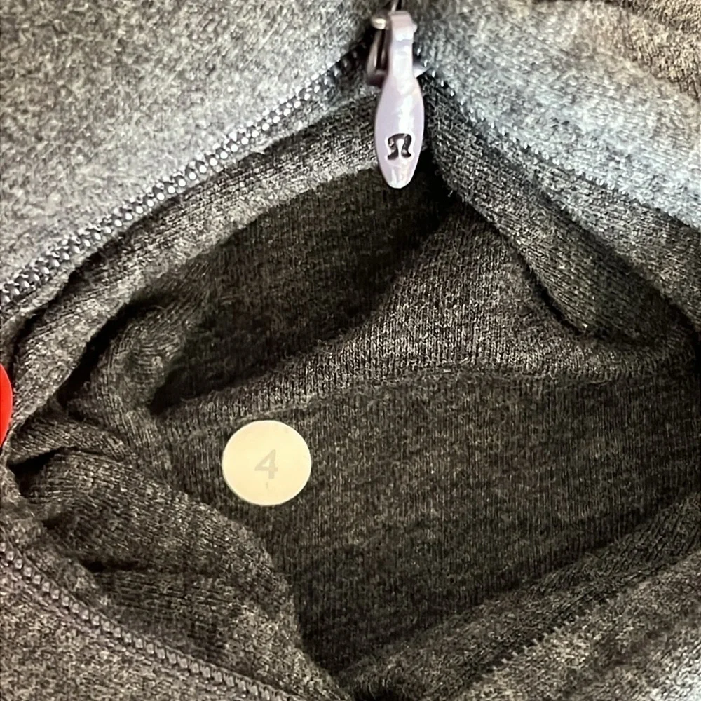 Lululemon On the Double turtleneck pullover sweatshirt, grey, size 4 - Picture 5 of 13